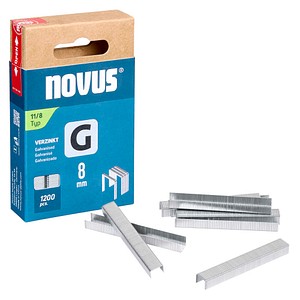 novus Tackerklammern Flachdraht 11/8, 1.200 St.