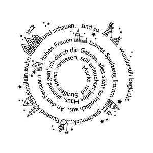 Rayher Motivstempel Weihnachtsgedicht 7,0 x 7,0 cm, 1 St.