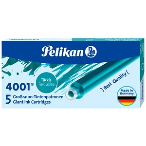 Pelikan Tintenpatronen für Füller 4001 türkis, 5 St.