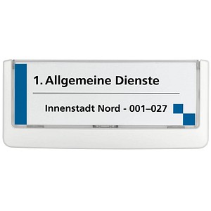 DURABLE Türschild CLICK SIGN Kunststoff weiß 14,9 x 5,25 cm