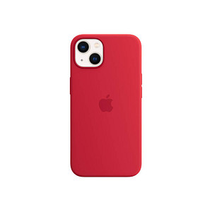 Apple Silikon Case mit MagSafe Handyhülle für Apple iPhone 13 rot