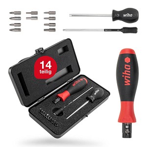 Wiha Drehmoment-Schraubendreher TorqueVario®-S 26893 14-tlg.