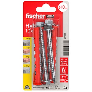 fischer HybridPower 10x90 / 7x89 577392 Dübel- und Schrauben-Set, 8-teilig