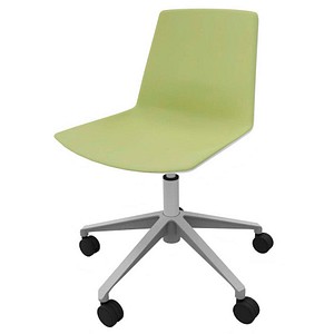 Quadrifoglio Besucherstuhl Clue OCLUEA01 BA B01/011 grün, weiß Stoff, 1 St.