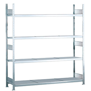 SCHULTE Schwerlast-Weitspannregal WS 2000 15604 silber 225,0 x 60,0 x 250,0 cm