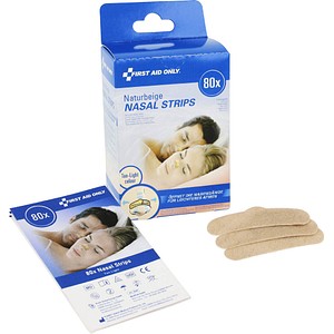 FIRST AID ONLY® Nasenpflaster Schnarchen P-10075 00 braun, 80 St.