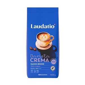 LAUDATIO Barista CREMA Kaffeebohnen, Arabicabohnen mild, 1 kg