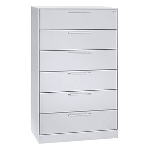 CP C 3000 Asisto Karteischrank verkehrsweiß 6 Schubladen 80,0 x 43,5 x 131,0 cm, 1 St.