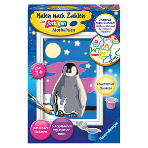 Ravensburger Malen-nach-Zahlen Kleiner Pinguin mehrfarbig