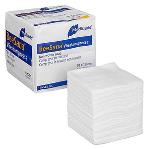 Meditrade® Vlies-Kompressen BeeSana® 1791 weiß 10,0 x 10,0 cm, 100 St.