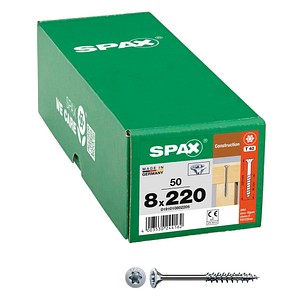 SPAX® Holzbauschrauben T40 Senkkopf WIROX 0191010802205 8 mm x 220 mm, 50 St.