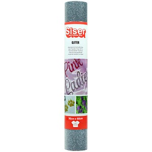 Siser® Glitzer Transferfolien für Schneideplotter silber 30,0 x 50,0 cm,  1 Rolle