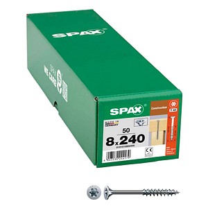 SPAX® Holzbauschrauben T40 Senkkopf WIROX 0191010802405 8 mm x 240 mm, 50 St.