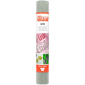 Siser® Glitzer Transferfolien für Schneideplotter silber 30,0 x 50,0 cm,  1 Rolle