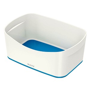 LEITZ MyBox Aufbewahrungsbox 3,0 l perlweiß/blau 24,6 x 16,0 x 9,8 cm