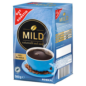 GUT&GÜNSTIG Mild Kaffee, gemahlen, Arabicabohnen mild, 500 g