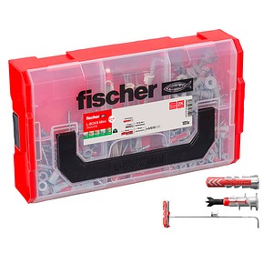 fischer L-Boxx mini DuoLine 548862 Dübel- und Schrauben-Sortiment, 181-teilig
