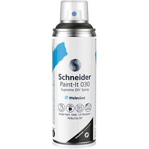 Schneider Paint-It 030 Supreme DIY Acrylspray Sprühfarbe schwarz