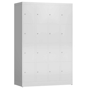 ClassiX Schließfachschrank lichtgrau X-520440, 16 Schließfächer 118,5 x 50,0 x 180,0 cm