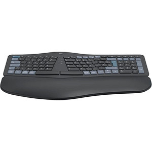 hama WK-900 ergonomische Tastatur kabellos schwarz
