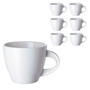 Kaffeetassen LA MUSICA weiß 215,0 ml, 6 St.