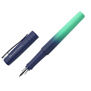 FABER-CASTELL Poly Pen Patronenfüller buzzing blue M (mittel), 1 St.