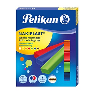 Pelikan Knete Nakiplast 196/7 farbsortiert, 125,0 g