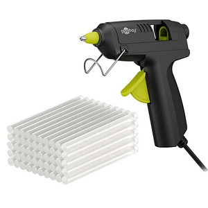 goobay 77825 Advanced, 20 W Heißklebepistole-Set schwarz, grün, 1 St.