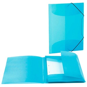 HERMA Sammelmappen DIN A4 hellblau transluzent , 3 St.