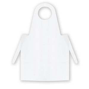 Meditrade® unisex Überwurfschürze weiß Einheitsgröße 100 St.
