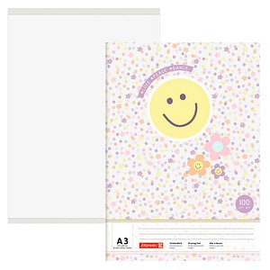 BRUNNEN Malblock Happy Hippie DIN A3 100 g/qm, 20 Blatt, 1 St.
