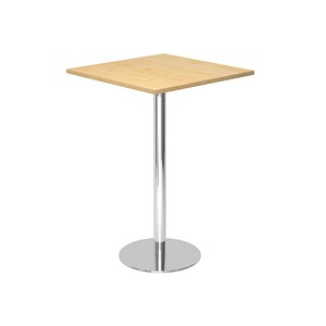 HAMMERBACHER Stehtisch quadratisch Spanplatte ahorn 80,0 x 80,0 x 111,6 cm, 1 St.