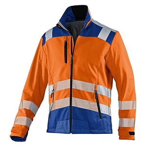 KÜBLER® unisex Warnjacke REFLECTIQ orange, kornblau Größe XS