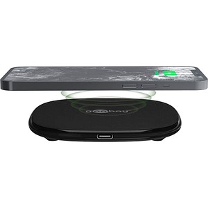goobay Induktive Ladestation schwarz, Kabellänge: 1,0 m, 15 Watt