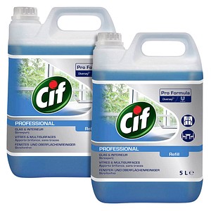 Cif PROFESSIONAL Refill Glasreiniger 2x 5 l, 2 St.