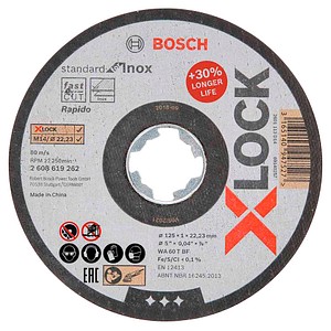 AKTION: BOSCH Trennscheibe X-LOCK Standard for Inox, 1 St. mit Prämie nach Registrierung