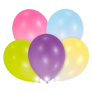 amscan® Luftballons LED bunt, 5 St.