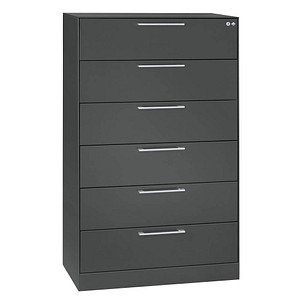 CP C 3000 Asisto Karteischrank anthrazit 6 Schubladen 80,0 x 43,5 x 131,0 cm, 1 St.