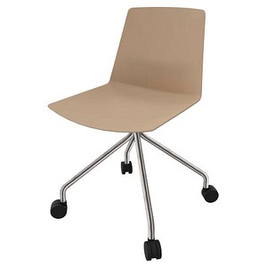 Quadrifoglio Besucherstuhl Clue OCLUEA02 BAF05 BG beige Kunststoff, 1 St.