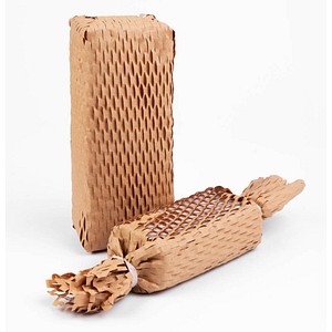 sax design Waben-Packpapier 20,0 cm x 20,0 m braun, 1 Rolle