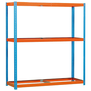 Simonrack Schwerlast-Weitspannregal SIMONFORTE 1806-3 450100045201860 orange, blau 180,0 x 60,0 x 200,0 cm