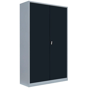 LÜLLMANN Stahlschrank 530388 anthrazit, lichtgrau 4 Fachböden 120,0 x 60,0 x 195,0 cm, aufgebaut, 1 St.