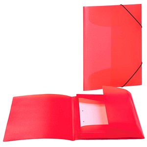 HERMA Sammelmappen DIN A4 rot transluzent, 3 St.