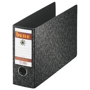 bene Spezial Ordner schwarz marmoriert Karton 7,5 cm DIN A5 quer bene Spezial Ordner schwarz marmoriert Karton 7,5 cm DIN A5 quer