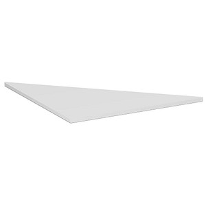 geramöbel Verbindungsplatte Flex lichtgrau, dreieckig 80,0 x 80,0 x 2,5 cm