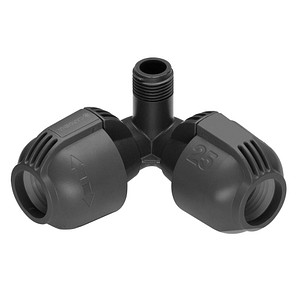 GARDENA Verlegerohrverbinder Winkelstück 25 mm x 1/2 Zoll Aussengewinde Sprinklersystem