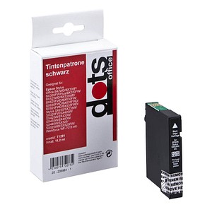 dots  schwarz Druckerpatrone kompatibel zu EPSON T1291