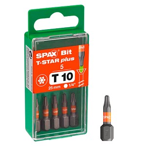 SPAX® Bits T10 T-STAR Plus, 5 St.