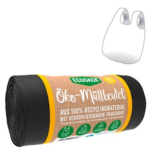 ECOSACK® Müllbeutel 35,0 l schwarz 20 µm, 20 St.