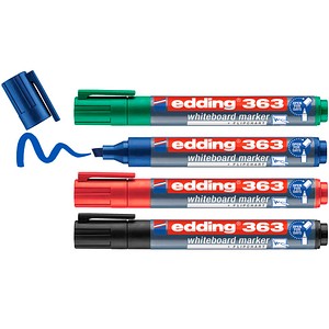 edding 363 Whiteboard-Marker farbsortiert 1,0 - 5,0 mm, 4 St.